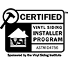 certified vinyl siding installer