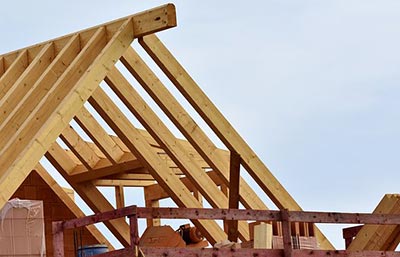 Wooden Trusses of a roof