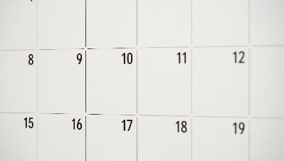 Close up of Calendar