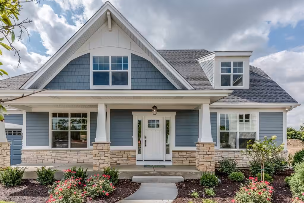 Exterior shot of a home