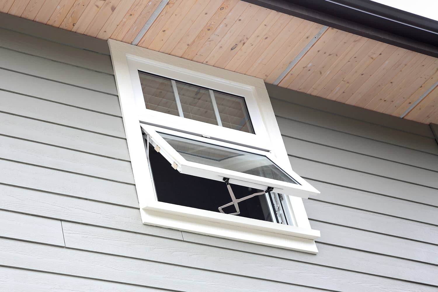 A casement window.