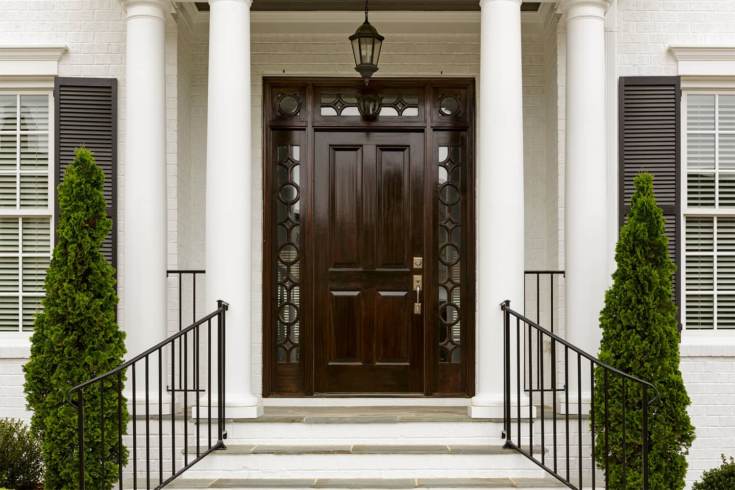 An entry door.